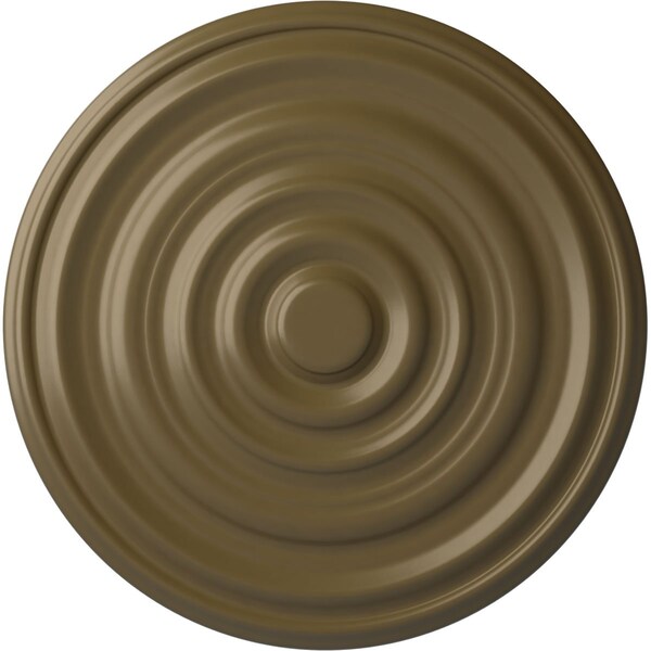 Ekena Millwork Carton Ceiling Medallion (For Canopies up to 3 3/4"), 17 3/4"OD x 1 3/8"P, Mississippi Mud CM18CAMMF - main